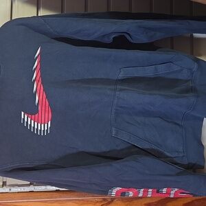 Nike Dark Blue HOODIE Sweatshirt with R/W/BSwoosh